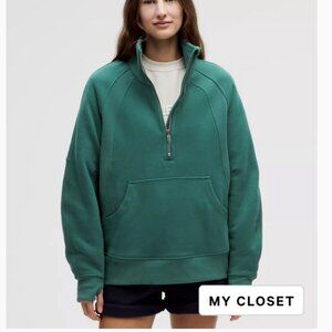 NWT lululemon Scuba Oversized Funnel-Neck Half Zip Long